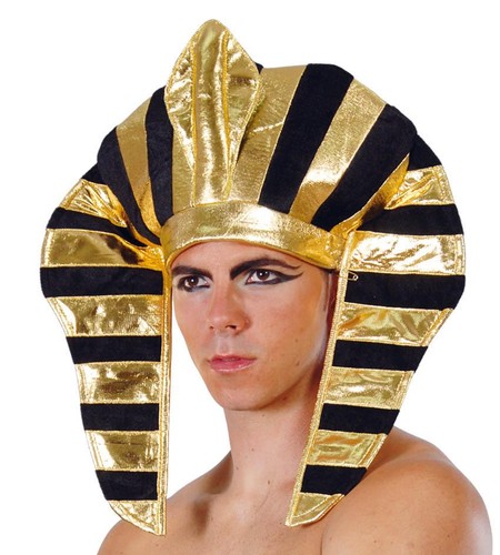 Copricapo egizio colore oro - , e