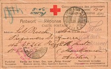 bb812 franchigia prigioniero di guerra da s.vito romano per l'austria www1 1918