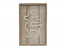 Lampada LED in Legno a Forma