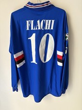MAGLIA CALCIO MATCH WORN  FLACHI SAMPDORIA JERSEY TRIKOT SOCCER FOOTBALL