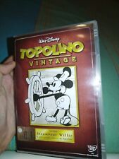 TOPOLINO VINTAGE DVD FUORI CATALOGO TESTATO STEAMBOAT WILLIE DVD DISNEY 1931/33