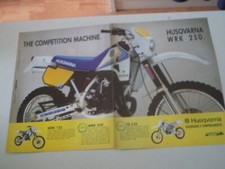 advertising Pubblicità 1989 MOTO HUSQVARNA WRK 250 - WRK 125/TE 510