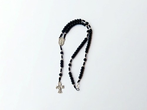 Collana girocollo clip rosario - collana,