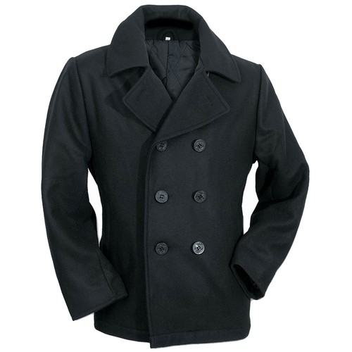 Navy pea coat - navy,