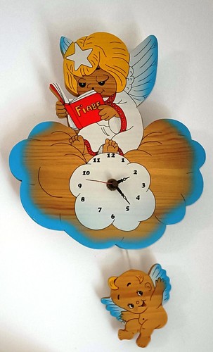 Orologio legno fiabe - in,