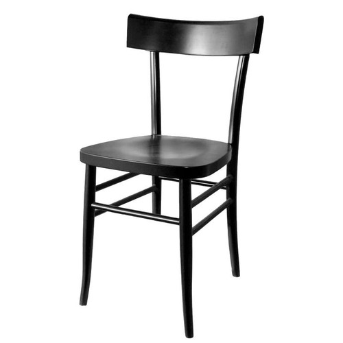 Sedia legno massello nera casa - sedia,