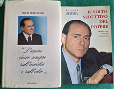 DUE LIBRI SILVIO BERLUSCONI IL CAVALIERE FORZA ITALIA PARLAMENTO MILAN MILANO