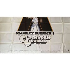 Locandina film USA ARANCIONE OROLOGIO - 40x80 pollici - 1971 - Stanley Kubrick, Malcom