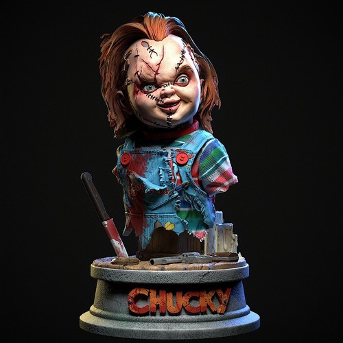 Chucky bust model - bust, |