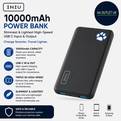 Iniu power bank caricatore - power,