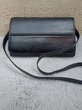 Borsa Pitone Vera Pelle Vintage Artigianale Made In Italy Tracolla Nera