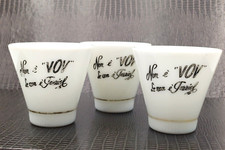 VOV , BICCHIERINI PUBBLICITARI '' NON è VOV SE NON è PEZZIOL '' 3 PEZZI