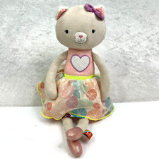 B SOFTIES TOYS Pink CALI CAT Tippy Toes Ballerina Dancer 15" Plush Heart 2019