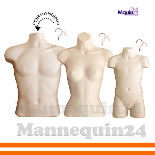 Torsi manichino carne - carne, -set