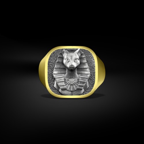 Anello bastet argento - anello,