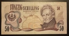 Banconota Austria 50 Scellini 1970 Circolata