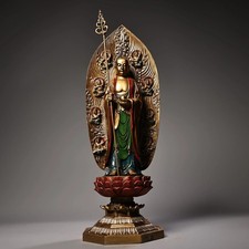 Altorilievo dipinto in bronzo