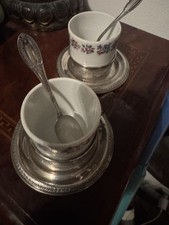 Due Tazzine Caffè Argento 800