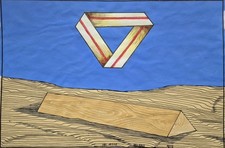 LUCIO DEL PEZZO POP ART MILANO DESIGN VINTAGE ARTE MARCONI BAJ OPERA UNICA 1979