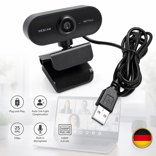 Telecamera webcam 1080p usb - webcam,