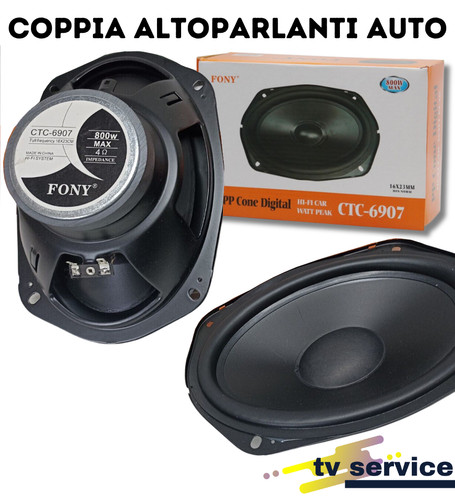 Coppia altoparlanti ovali - coppia,