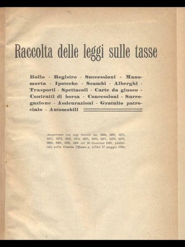 Raccolta delle leggi - leggi, sulle