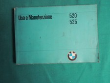 *L68*- LIBRETTO USO  MANUTENZIONE - BMW  520 / 525 - 1 ED. - AUTO MOTO EPOCA