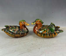 Coppia statuine animali anatra