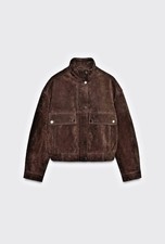 ZARA BOMBER IN PELLE