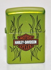 Accendino Zippo 24774 Lurid Harley Davidson tribale verde fluo  2010