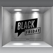 vetrofanie saldi black friday sticker adesivo vetrine negozio a1090b
