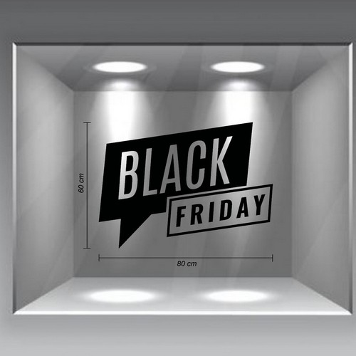 Vetrofanie saldi black friday - black,