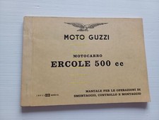 Moto Guzzi Ercole 500 1964 manuale officina originale workshop manual
