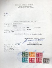 Marche consolari  da collezione su documento