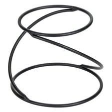 LWUS779 Wrought Iron Single-Shelf Contempo Swirl Pizza Stand, 7-Inch, Black