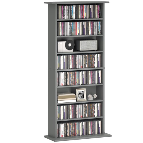 Homcom scaffale porta - porta, cd