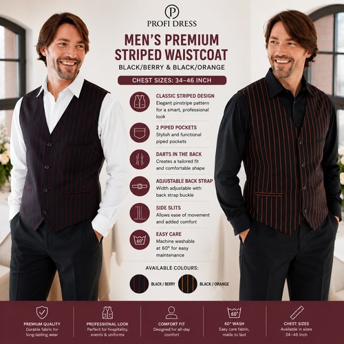 Gilet uomo nero matrimonio - nero,