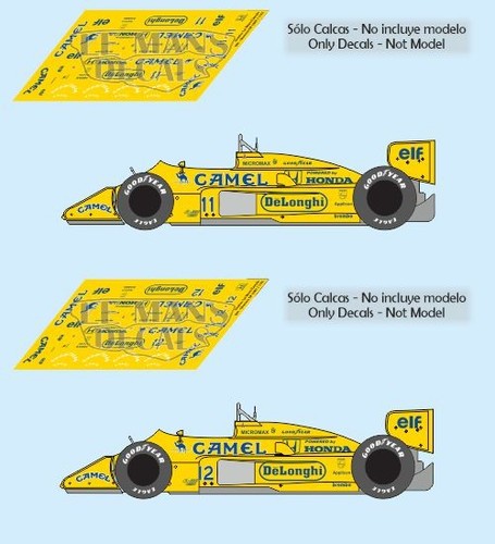 Decals lotus 99t monaco - decals,
