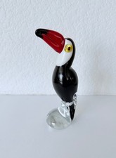 Statuina tucano in vetro di