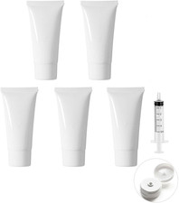 5 Pezzi Tubi Vuoti Bianchi