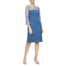 ALEX EVENINGS Wedgewood Sheer