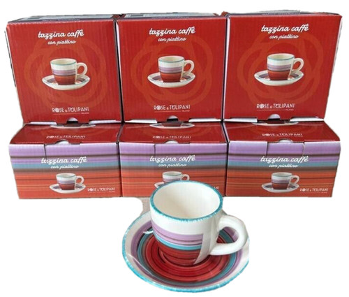 Set tazzine caffe rose e - caffe',