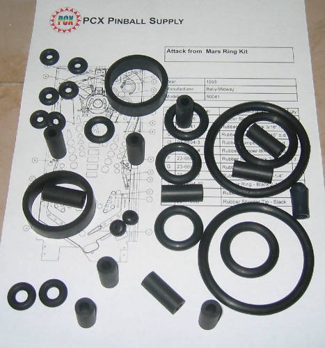 Kit anello gomma flipper