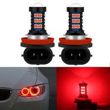 Lampadine led rosso H8 occhi