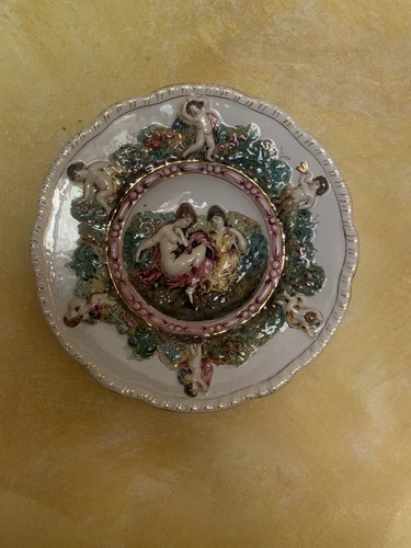 Piatto ceramica capodimonte - ceramica,