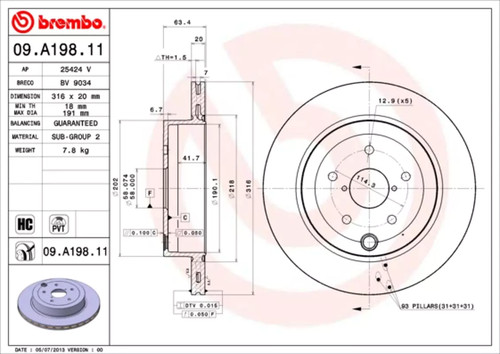Set freni disco brembo - freni, a