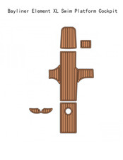 Tappetino pavimento Bayliner Element XL pozzetto barca schiuma EVA finto teak