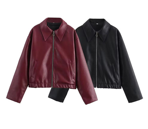Giacca eco pelle - *giacca, pelle*bomber