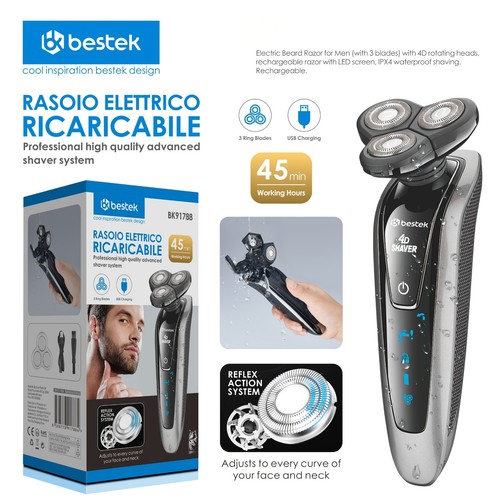 Rasoio elettrico ricaricabile - rasoio,