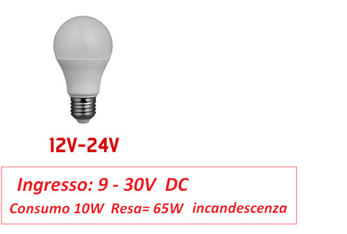 Lampadina led 24v 12v - lampadina, 12/24v